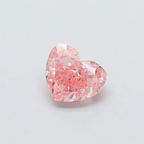 0.38ct HEART Fancy Intense Pink VS1 Coloured Lab diamond
