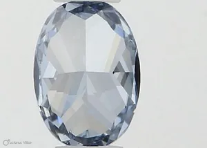 0.3ct OVAL Fancy Vivid Blue VS1 Coloured Lab diamond