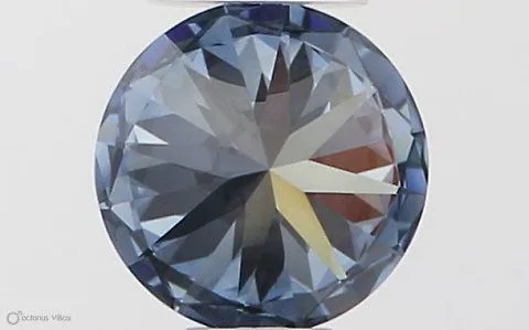 0.35ct ROUND Fancy Vivid Blue VVS1 Coloured Lab diamond