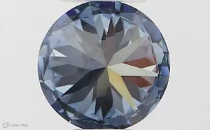 0.35ct ROUND Fancy Vivid Blue VVS1 Coloured Lab diamond