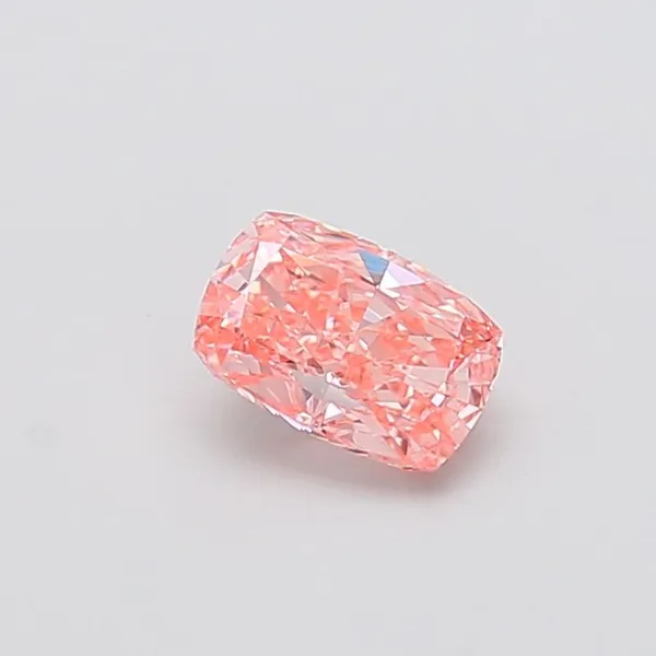 1.07ct CUSHION Fancy Vivid Pink VVS2 Coloured Lab diamond