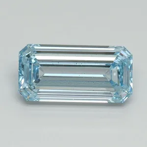 1.01ct EMERALD Fancy Intense Blue VS1 Coloured Lab diamond