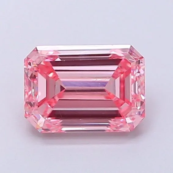 1.01ct EMERALD Fancy Vivid Pink VVS2 Coloured Lab diamond