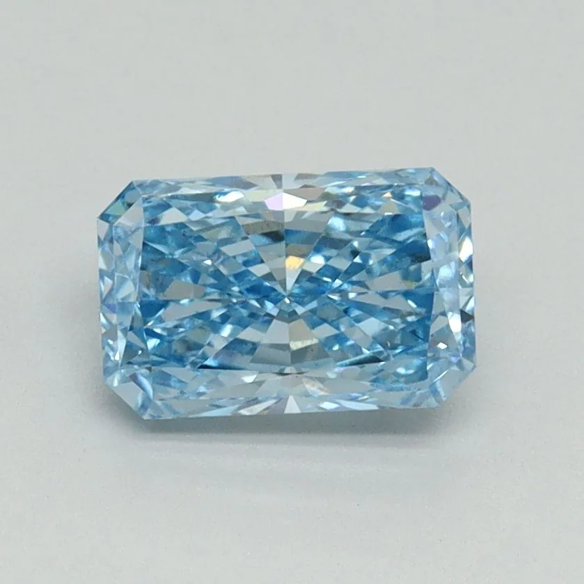 1.01ct RADIANT Fancy Vivid Blue VS1 Coloured Lab diamond