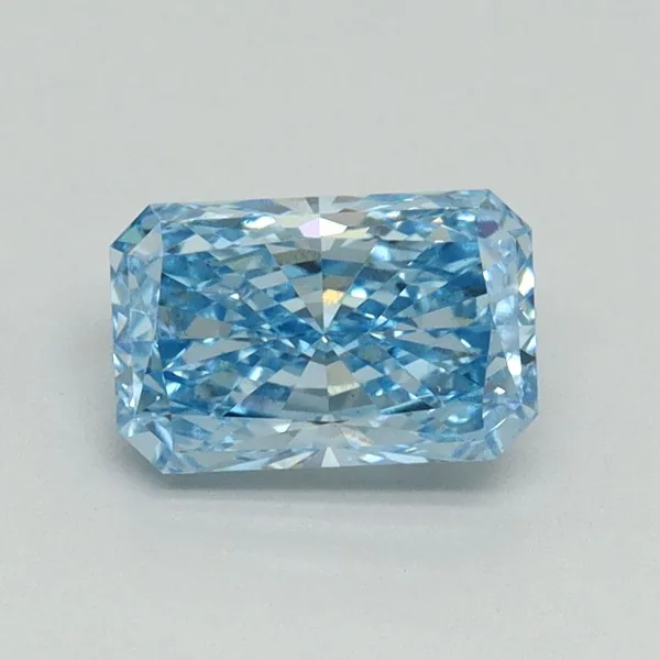 1.01ct RADIANT Fancy Vivid Blue VS1 Coloured Lab diamond