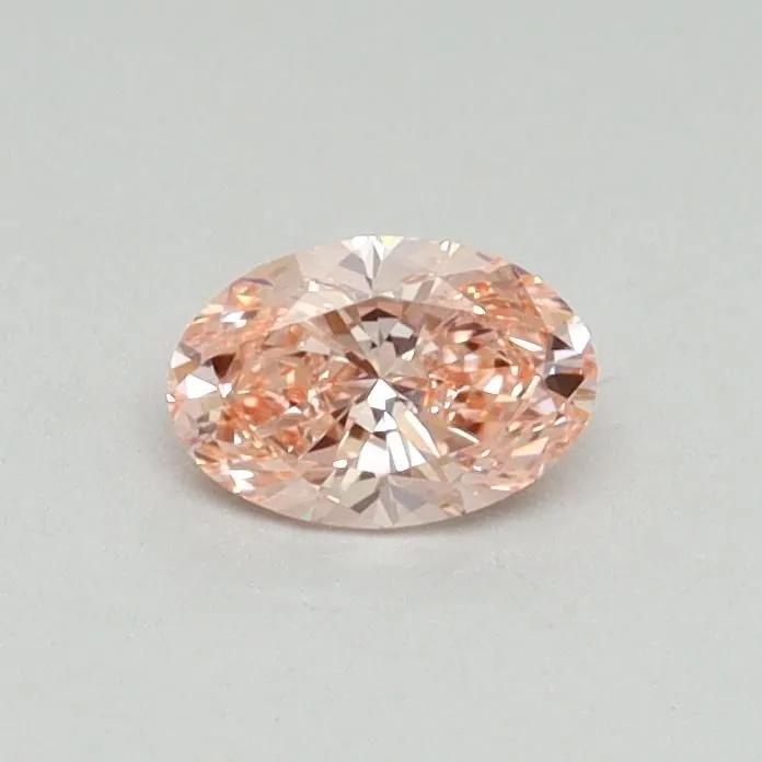 0.30ct OVAL Fancy Vivid Pink VS1 Coloured Lab diamond