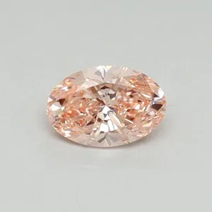 0.3ct OVAL Fancy Vivid Pink VS1 Coloured Lab diamond
