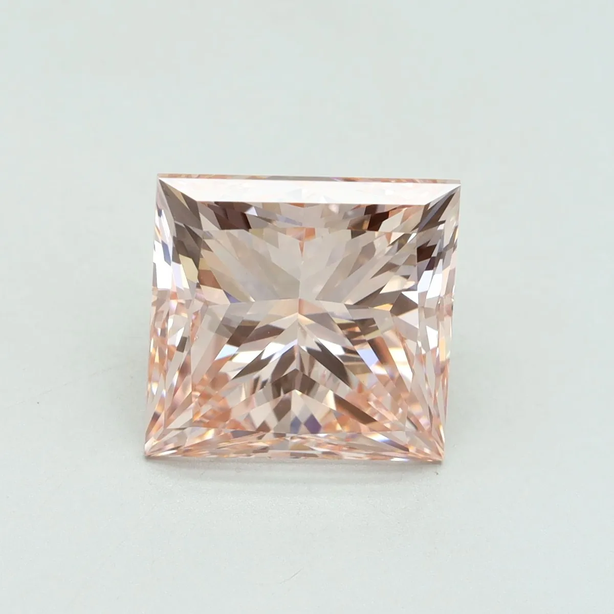 5.01ct PRINCESS Fancy Intense Pink VS1 Coloured Lab diamond