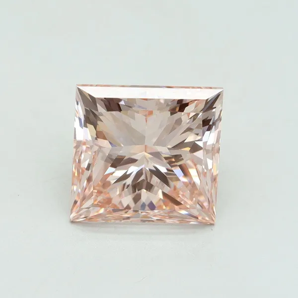5.01ct PRINCESS Fancy Intense Pink VS1 Coloured Lab diamond