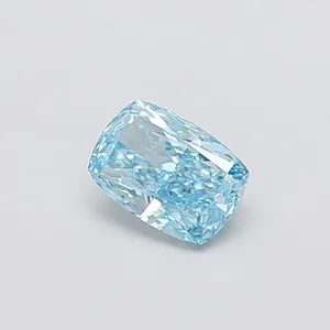 1.01ct CUSHION Fancy Vivid Blue VS2 Coloured Lab diamond