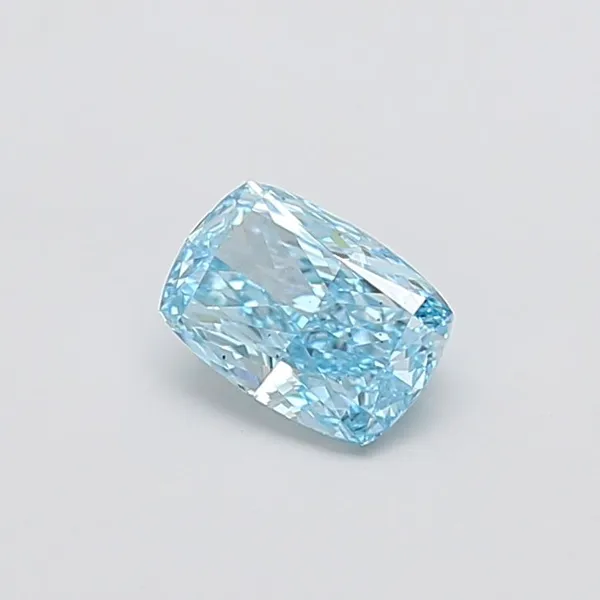 1.01ct CUSHION Fancy Vivid Blue VS2 Coloured Lab diamond