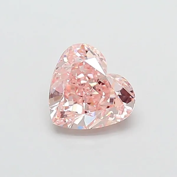 1.5ct HEART Fancy Intense Pink VS2 Coloured Lab diamond