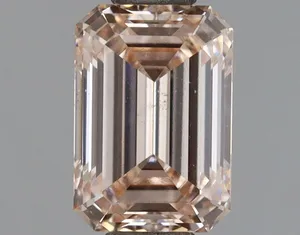 1ct EMERALD Fancy Pink VS2 Coloured Lab diamond