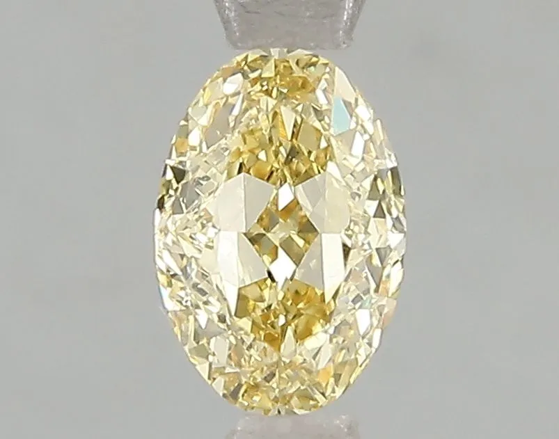 1.02ct OVAL Fancy Intense Yellow VS2 Coloured Lab diamond