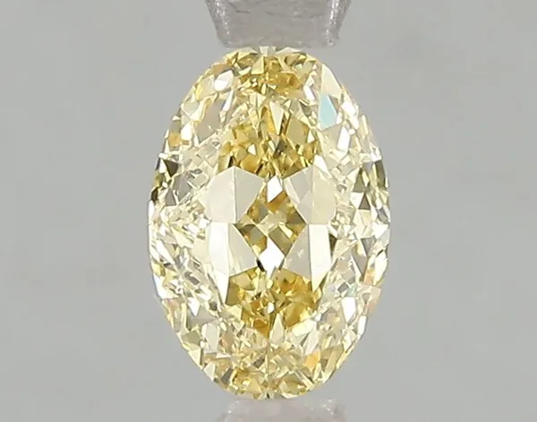 1.02ct OVAL Fancy Intense Yellow VS2 Coloured Lab diamond