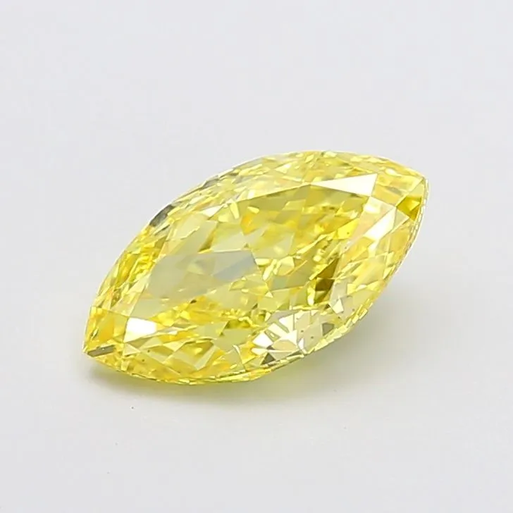 1.02ct MARQUISE Fancy Intense Yellow VS1 Coloured Lab diamond