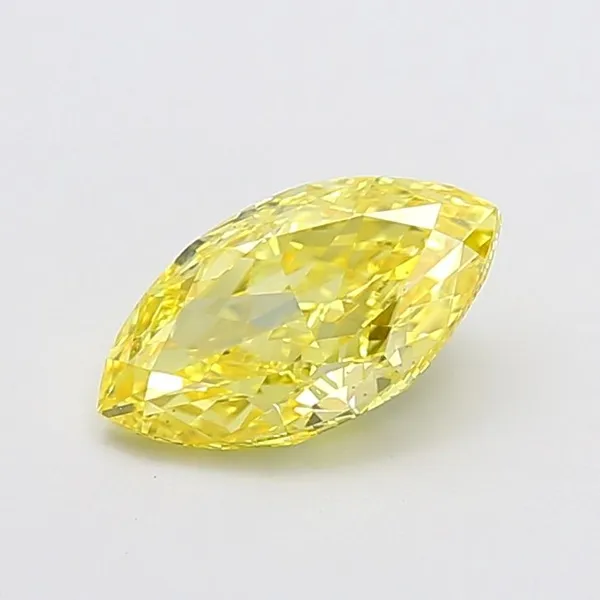 1.02ct MARQUISE Fancy Intense Yellow VS1 Coloured Lab diamond