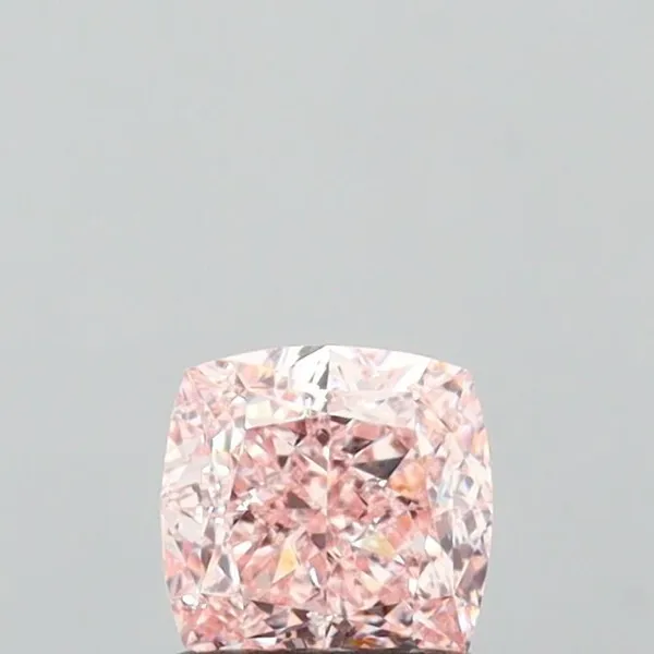 1.02ct CUSHION Fancy Brownish Pink VVS2 Coloured Lab diamond
