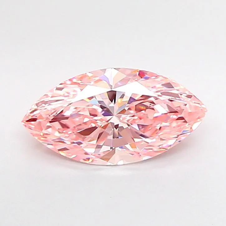 2.72ct MARQUISE Fancy Intense Pink VVS2 Coloured Lab diamond