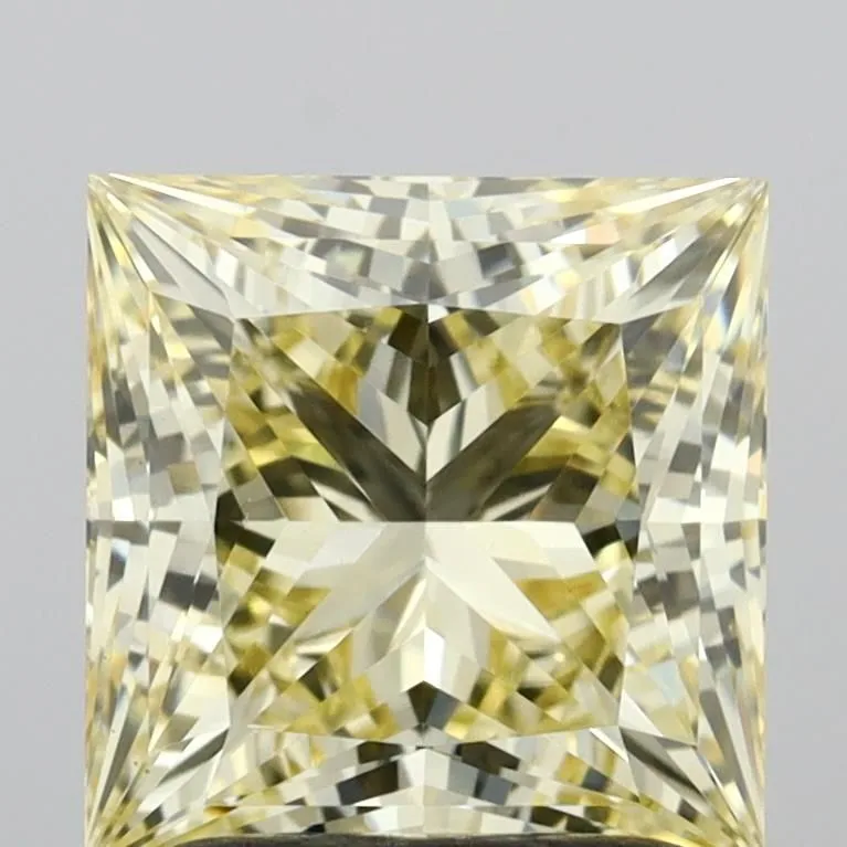 1.91ct PRINCESS Fancy Yellow VS1 Coloured Lab diamond