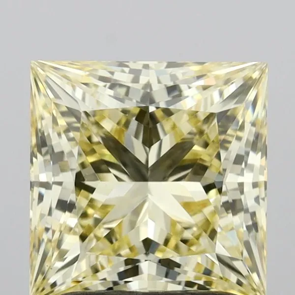 1.91ct PRINCESS Fancy Yellow VS1 Coloured Lab diamond