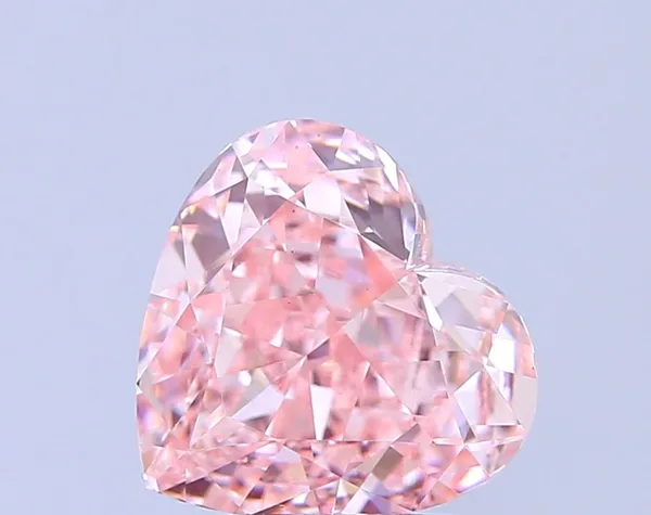1.87ct HEART Fancy Vivid Pink VS1 Coloured Lab diamond