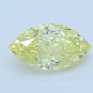 1.26ct MARQUISE Fancy Intense Yellow VVS2 Coloured Lab diamond