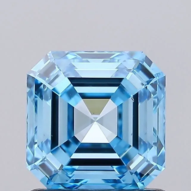 1.20ct EMERALD Fancy Vivid Blue VS2 Coloured Lab diamond