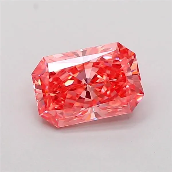 1.05ct RADIANT Fancy Vivid Pink VS1 Coloured Lab diamond
