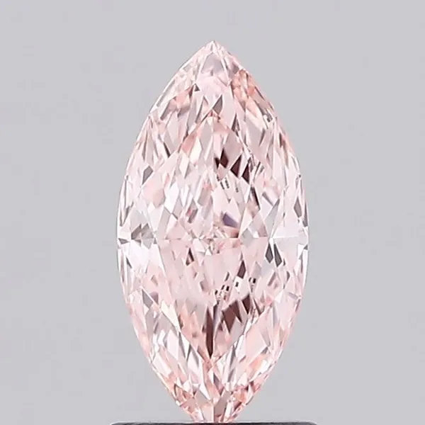 1.09ct MARQUISE Fancy Intense Pink VVS2 Coloured Lab diamond