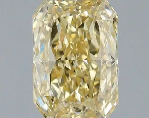 1.08ct RADIANT Fancy Yellow VS1 Coloured Lab diamond