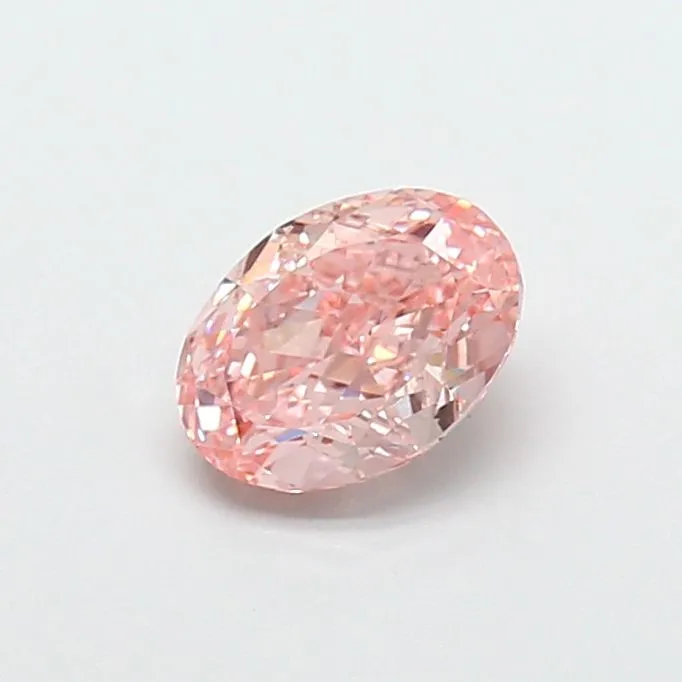 1.16ct OVAL Fancy Vivid Pink VVS2 Coloured Lab diamond