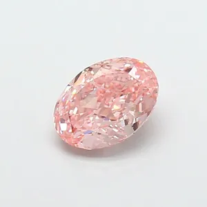 1.16ct OVAL Fancy Vivid Pink VVS2 Coloured Lab diamond