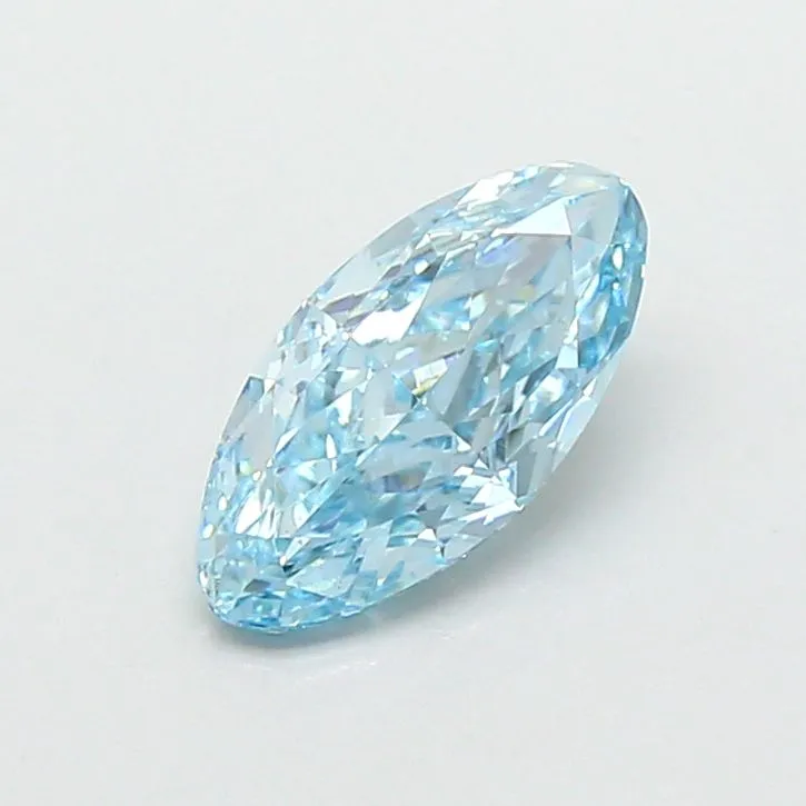 1.02ct OVAL Fancy Vivid Blue VVS2 Coloured Lab diamond