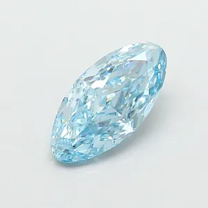 1.02ct OVAL Fancy Vivid Blue VVS2 Coloured Lab diamond