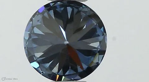 0.40ct ROUND Fancy Vivid Blue VS1 Coloured Lab diamond