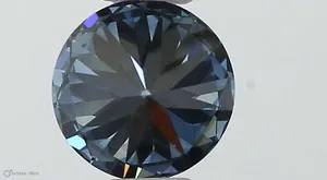 0.4ct ROUND Fancy Vivid Blue VS1 Coloured Lab diamond