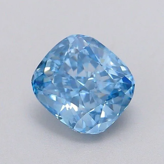 1.02ct CUSHION Fancy Vivid Blue SI1 Coloured Lab diamond