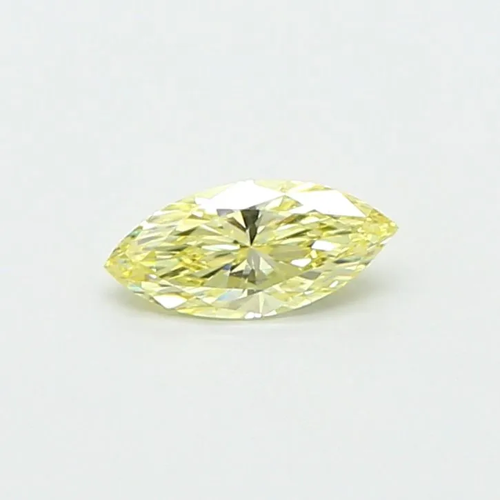 0.32ct MARQUISE Fancy Yellow VVS2 Coloured Lab diamond