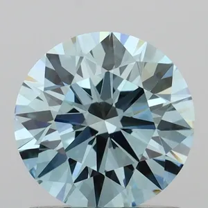 0.91ct ROUND Fancy Intense Blue VS1 Coloured Lab diamond