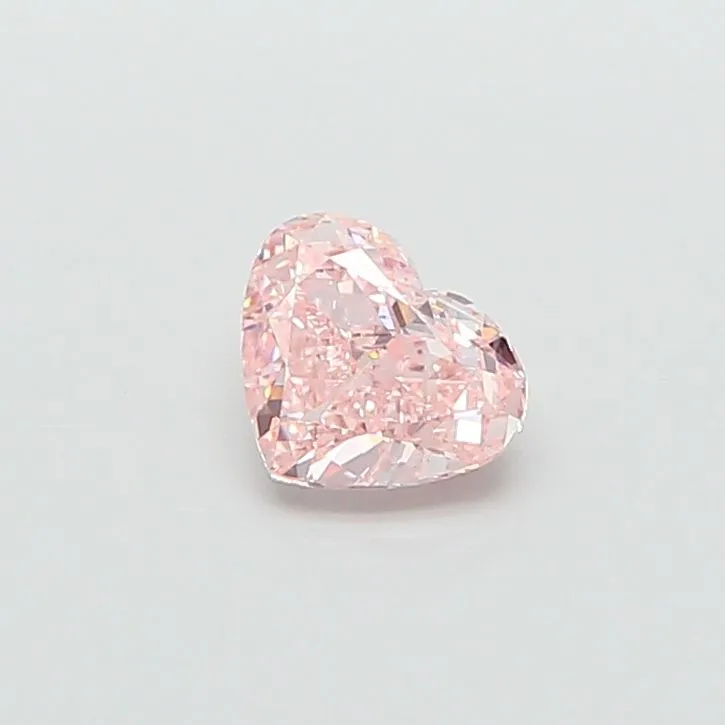 1.04ct HEART Fancy Intense Pink VS1 Coloured Lab diamond