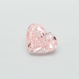 1.04ct HEART Fancy Intense Pink VS1 Coloured Lab diamond