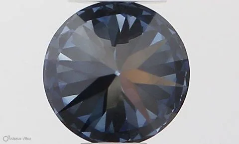 0.35ct ROUND Fancy Deep Blue VVS1 Coloured Lab diamond