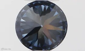0.35ct ROUND Fancy Deep Blue VVS1 Coloured Lab diamond