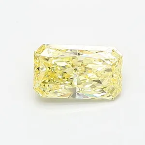 0.82ct RADIANT Fancy Intense Yellow VVS2 Coloured Lab diamond