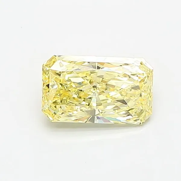 0.82ct RADIANT Fancy Intense Yellow VVS2 Coloured Lab diamond