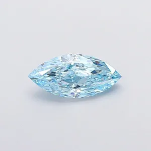 1.31ct MARQUISE Fancy Vivid Blue VVS2 Coloured Lab diamond