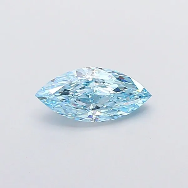 1.31ct MARQUISE Fancy Vivid Blue VVS2 Coloured Lab diamond