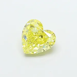 1.06ct HEART Fancy Intense Yellow VS1 Coloured Lab diamond