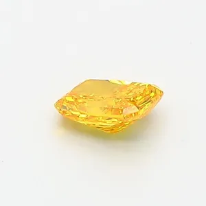 0.41ct RADIANT Fancy Vivid Yellow VVS1 Coloured Lab diamond